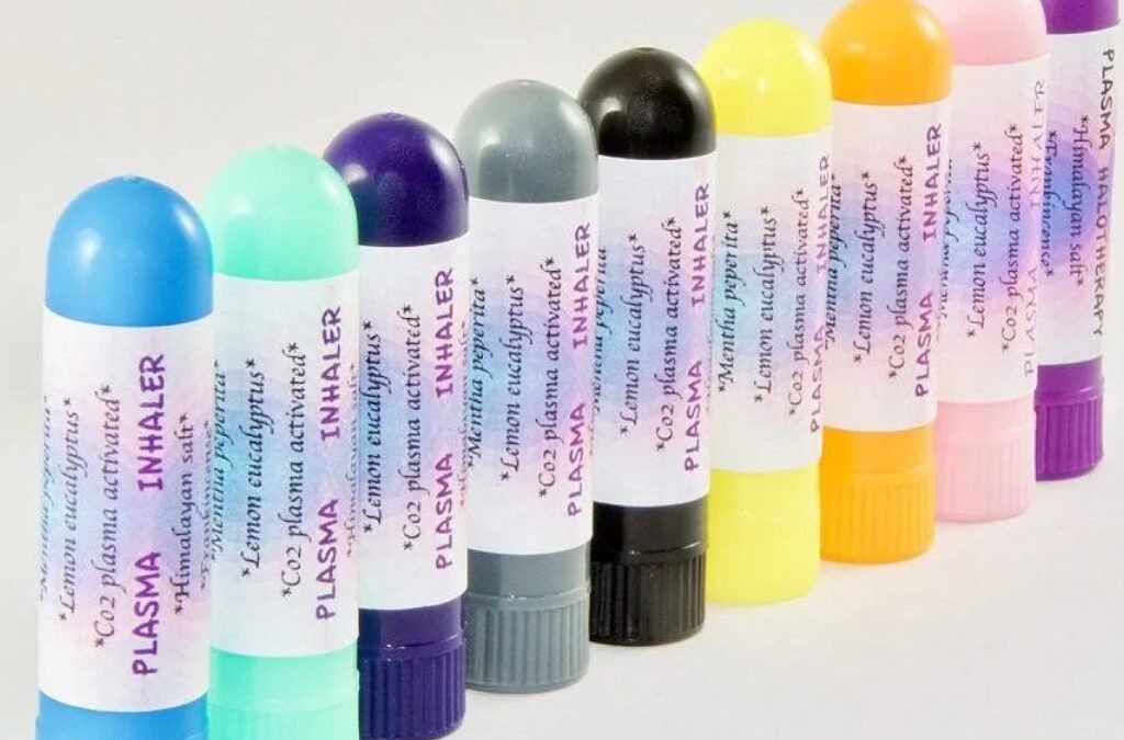 Inhaler met etherische oliën en plasma